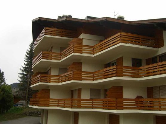 Traitement de façades de chalets à Verbier - Dominique Muscianesi