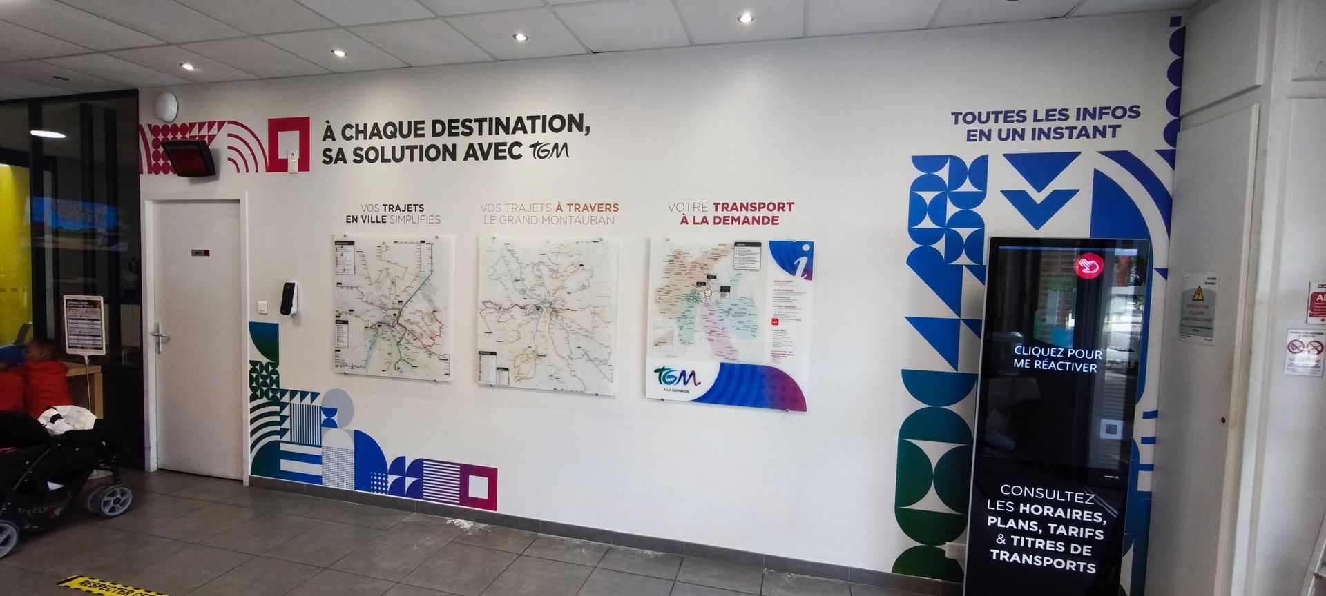 Habillage mur et plan plexi