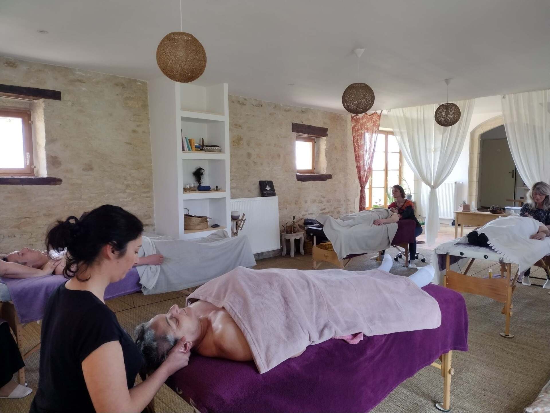 Formation massage en cours