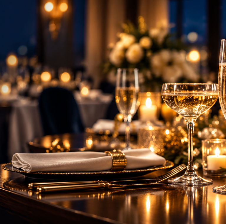 Op donderdag 31 december 2026 vieren we oudejaarsavond bij Hotel Serwir in Sint-Niklaas met een verfijnd galadiner en een feestelijk avondprogramma met DJ. Culinair genieten, gezellig aftellen en samen 2027 verwelkomen — dat is oudejaarsavond bij Serwir.