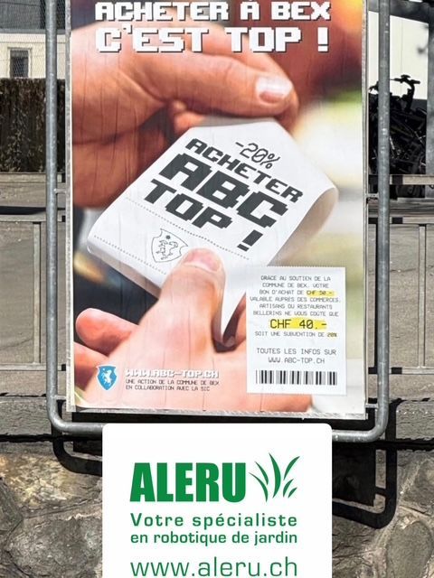 Aleru Tondeuses automatiques à Bex - 30 ans de l‘Automower®