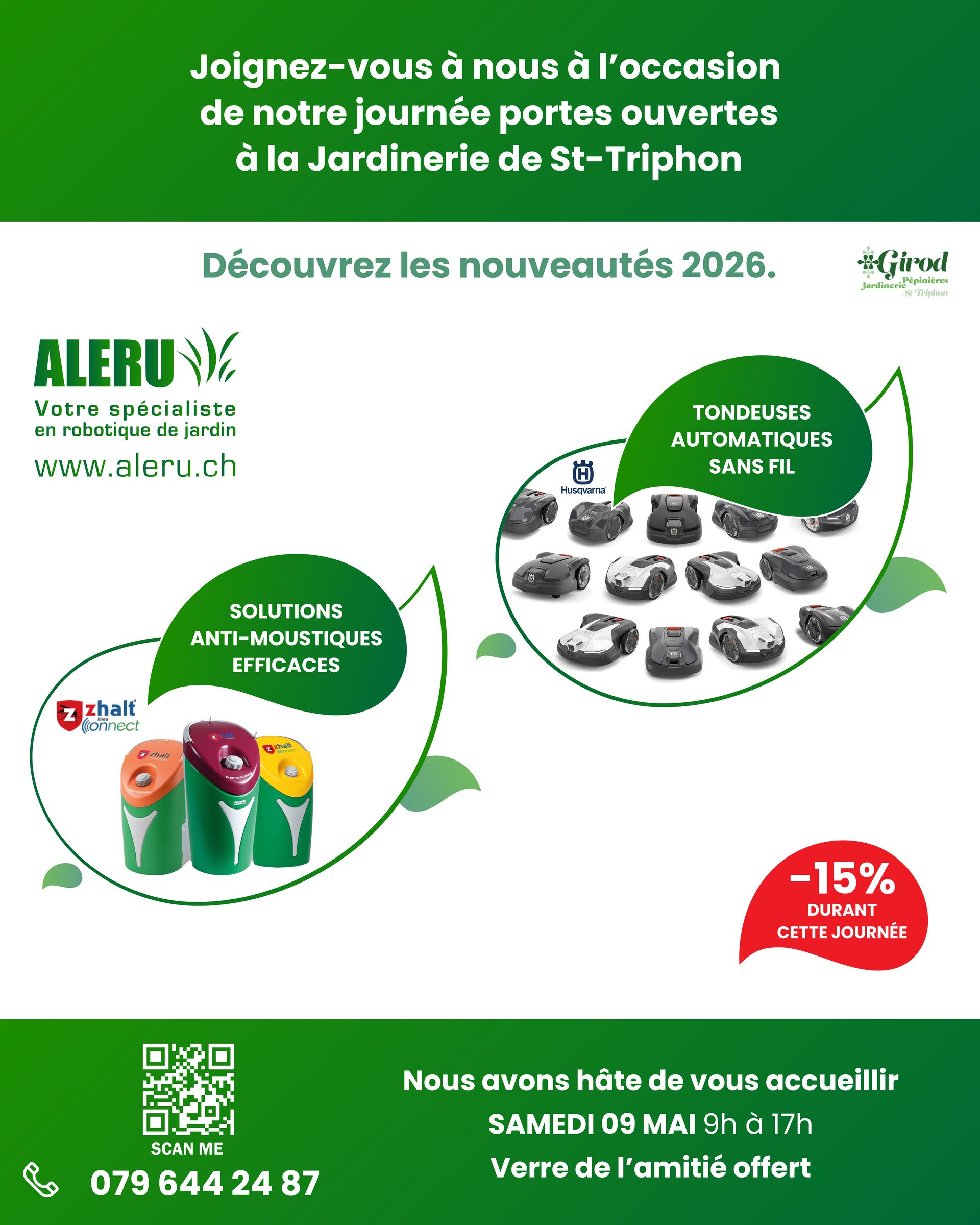 Aleru Tondeuses automatiques à Bex - 30 ans de l‘Automower®