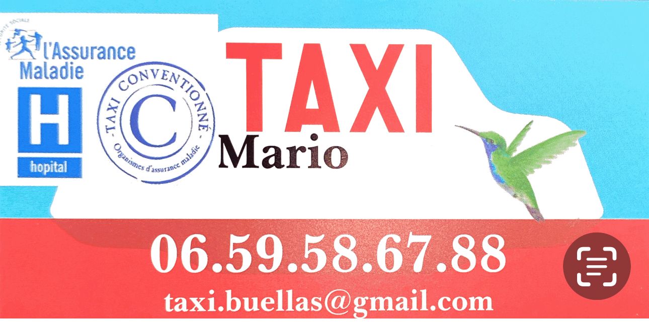 Carte de l'entreprise Taxi Mario