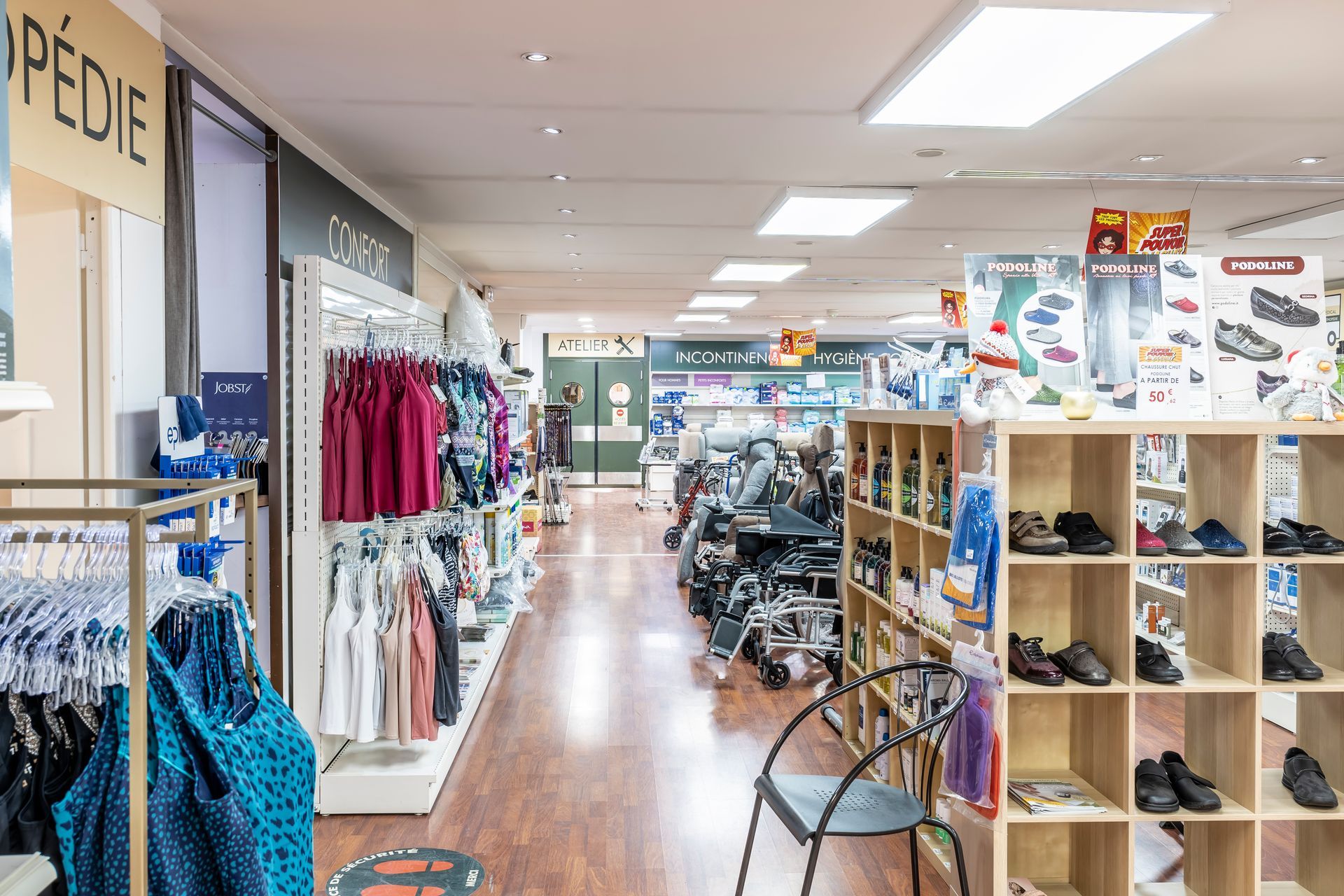 Rayons de matériel médical pour particuliers