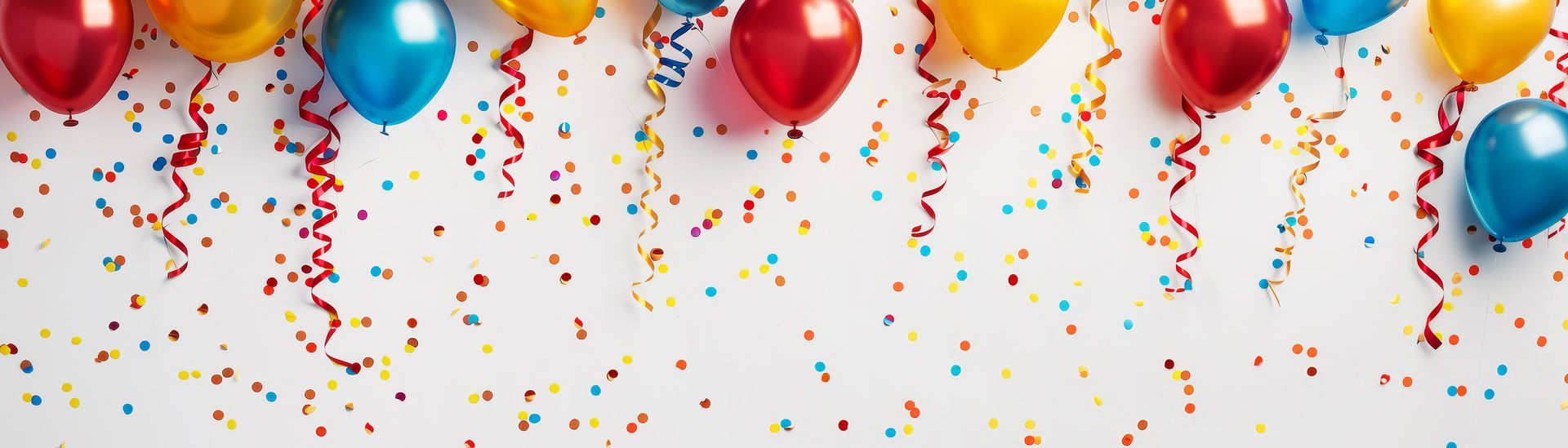 Des ballons pour fêter un anniversaire