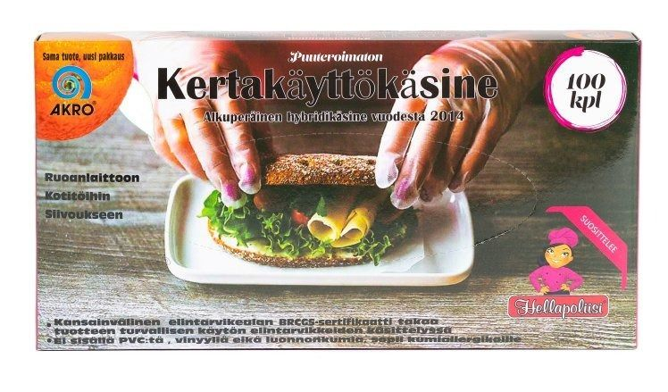 Akro kertakäyttökäsineet