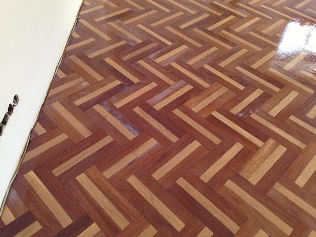 geölter Parkettboden