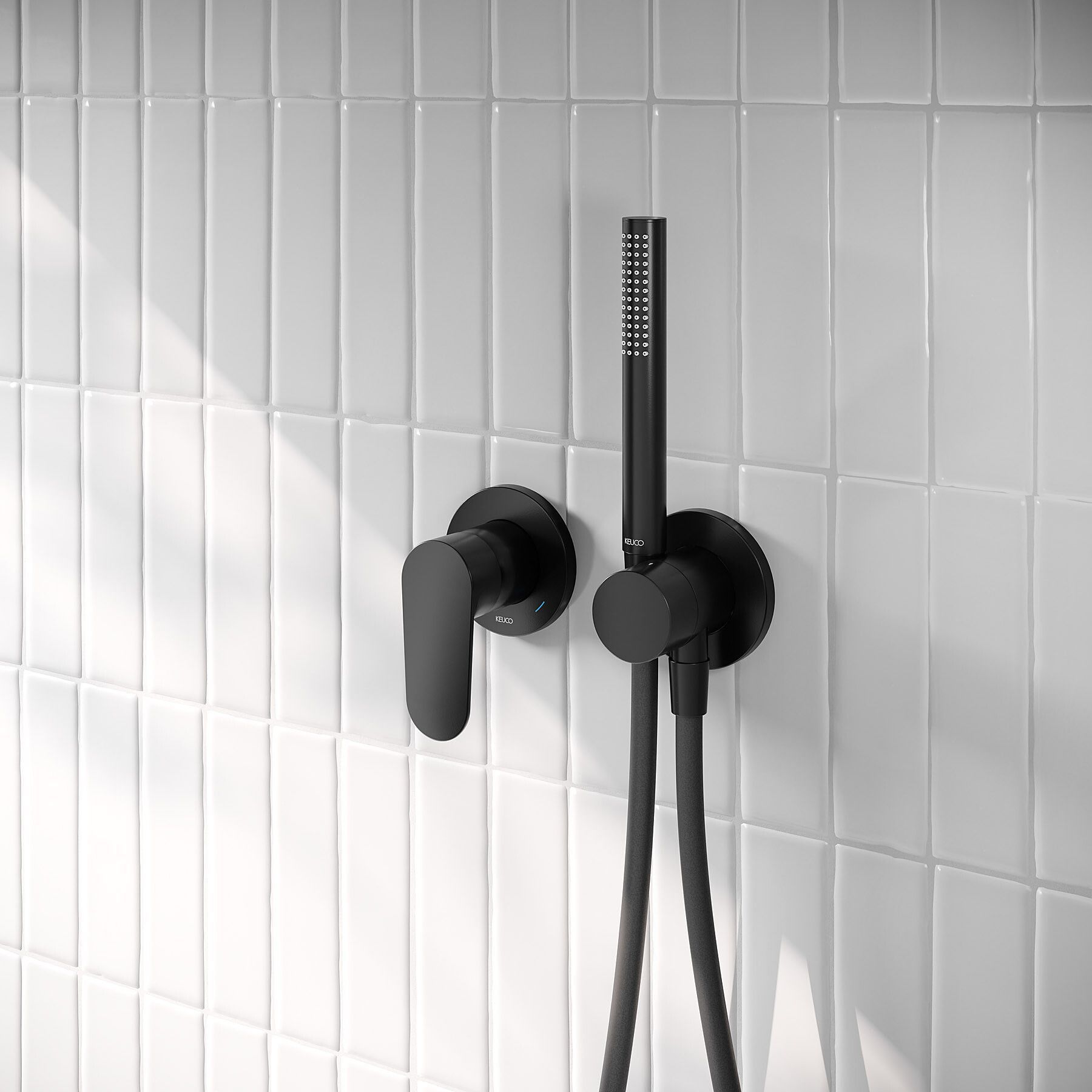 KEUCO IXMO 100 ELEMENTS schwarze Duscharmatur