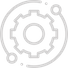 Icon Zahnrad mit Kreisen