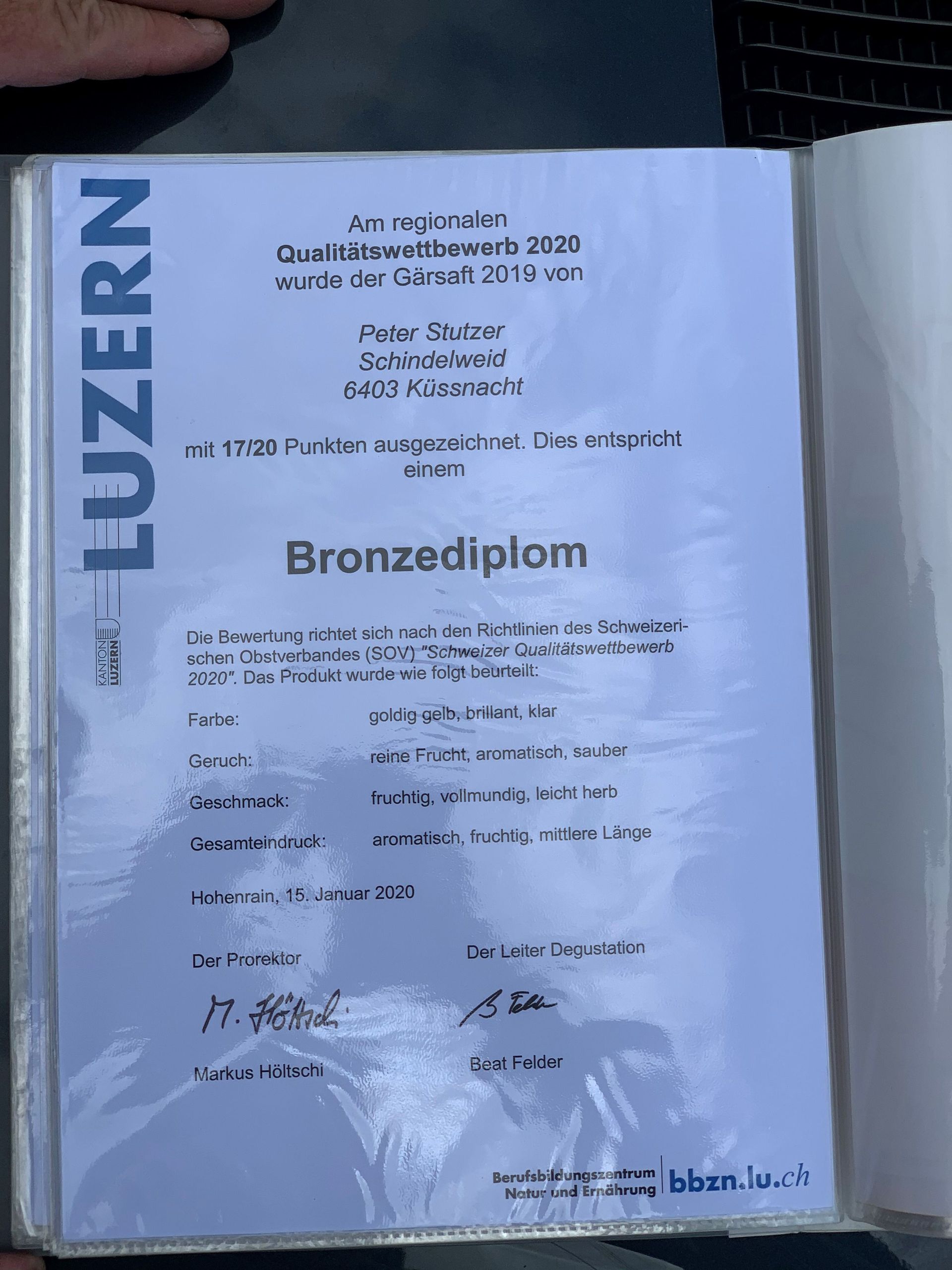 Gärsaft 2019 - Peter Stutzer - Küssnacht am Rigi