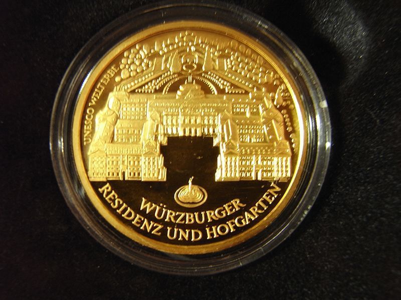 Goldmünze Würzburger Residenz