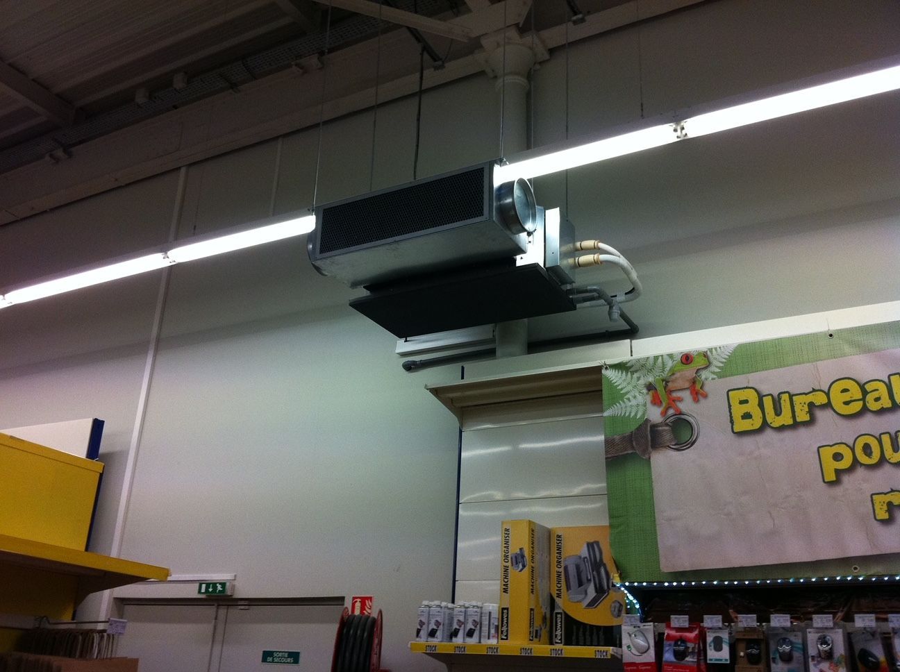 Climatisation gainable magasin