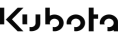 Le mot kubota est écrit en noir sur fond blanc.