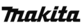 Un gros plan du logo Makita sur fond blanc.