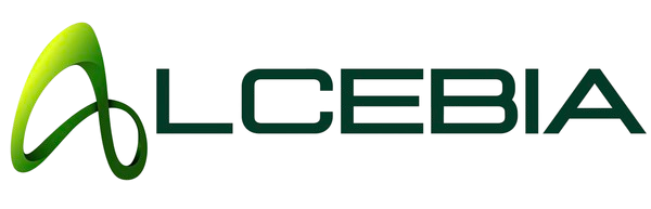 Vers la page d'accueil. Logo de l'entreprise Alcebia.