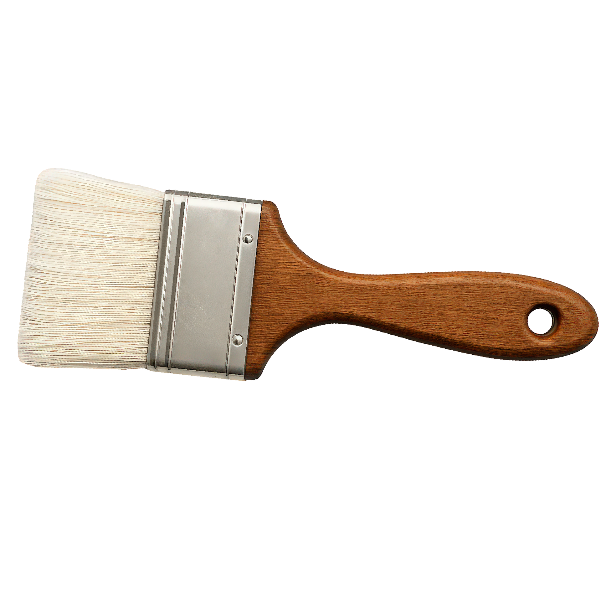 Un pinceau en bois vers la gauche