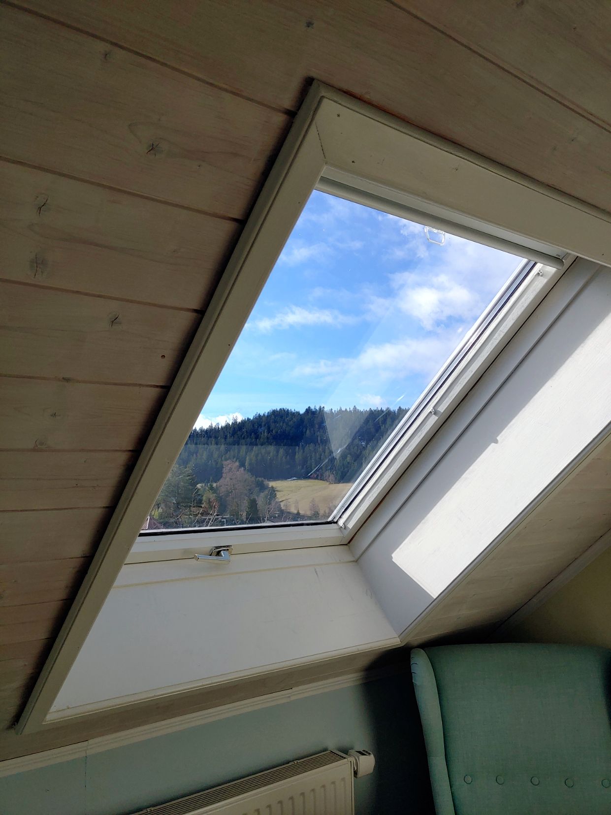 Blick Dachfenster Obergeschoss