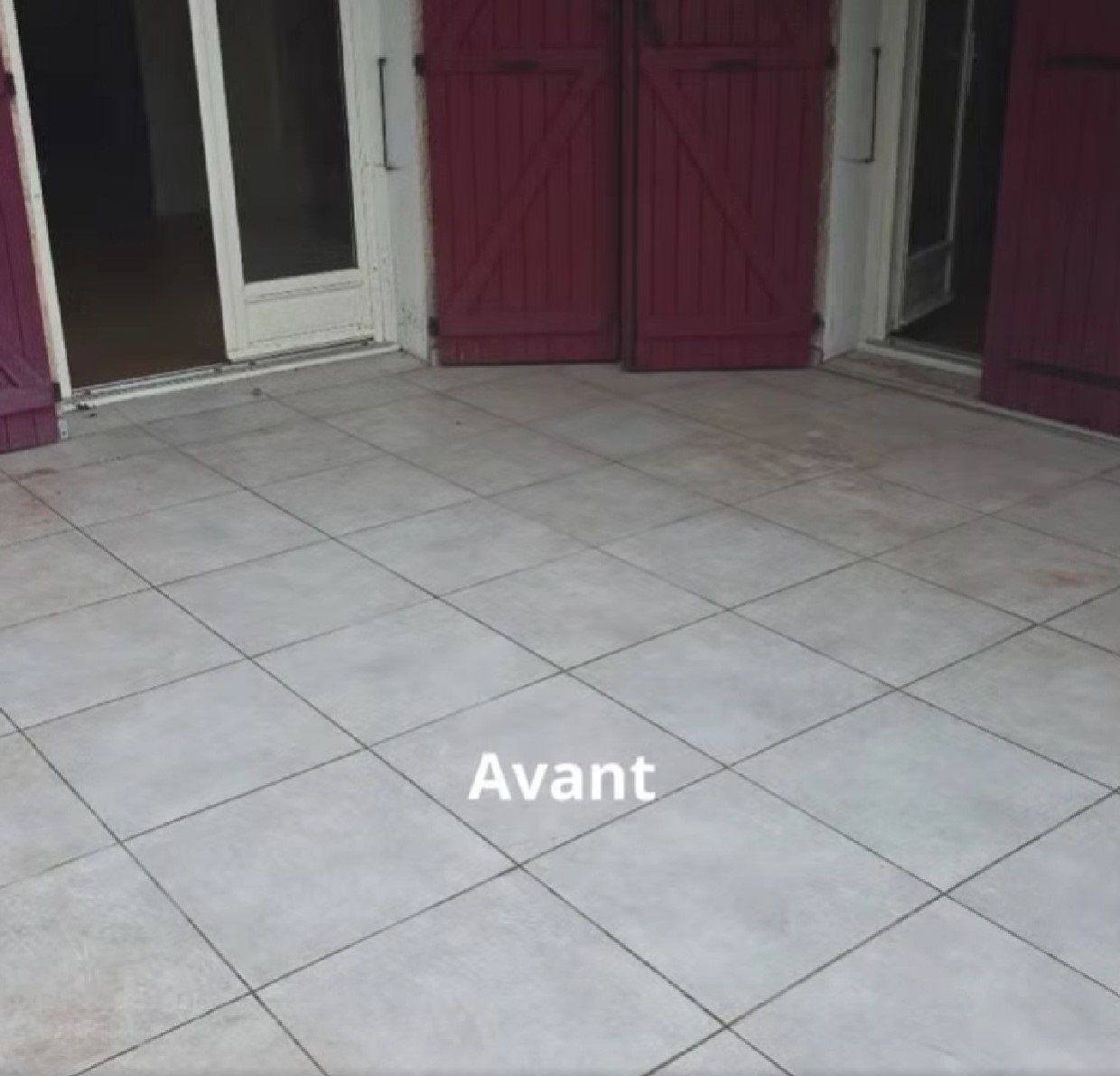 avant dalle carrelé
