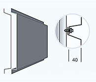 julkisivulamellin osan lähikuva