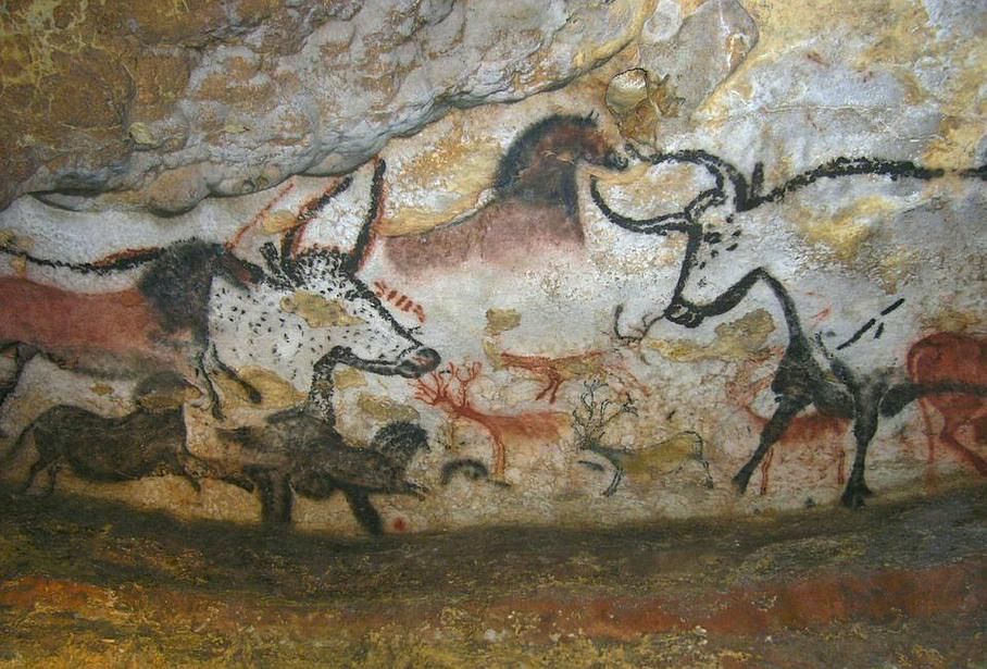 Peintures des Grottes de Lascaux en Dordogne