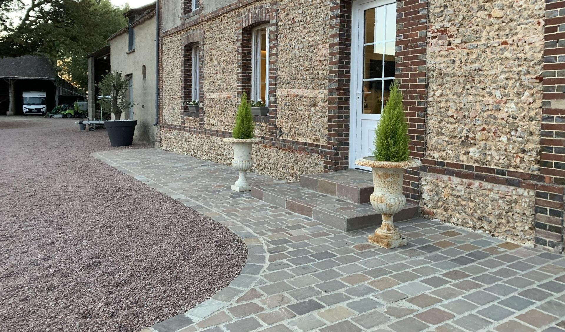 Pose de pavage par notre entreprise