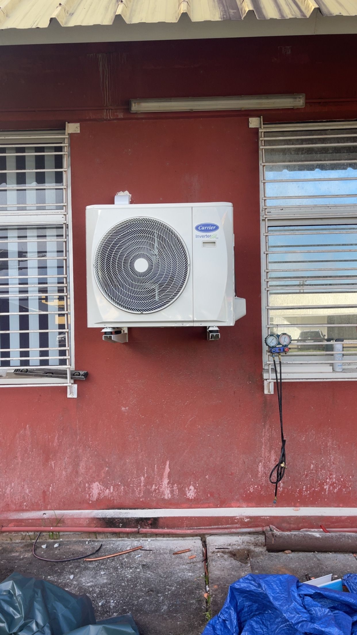 Console extérieure de climatisation