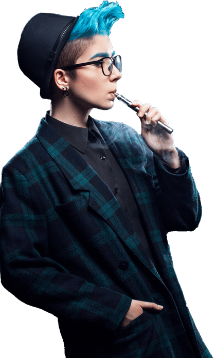 Picto de femme vapotant