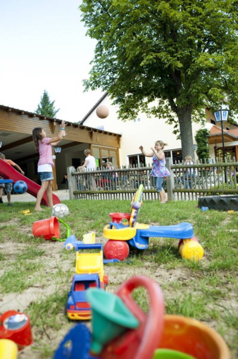 Spielplatz im Biergarten im Landgasthof zum Wolfsberg