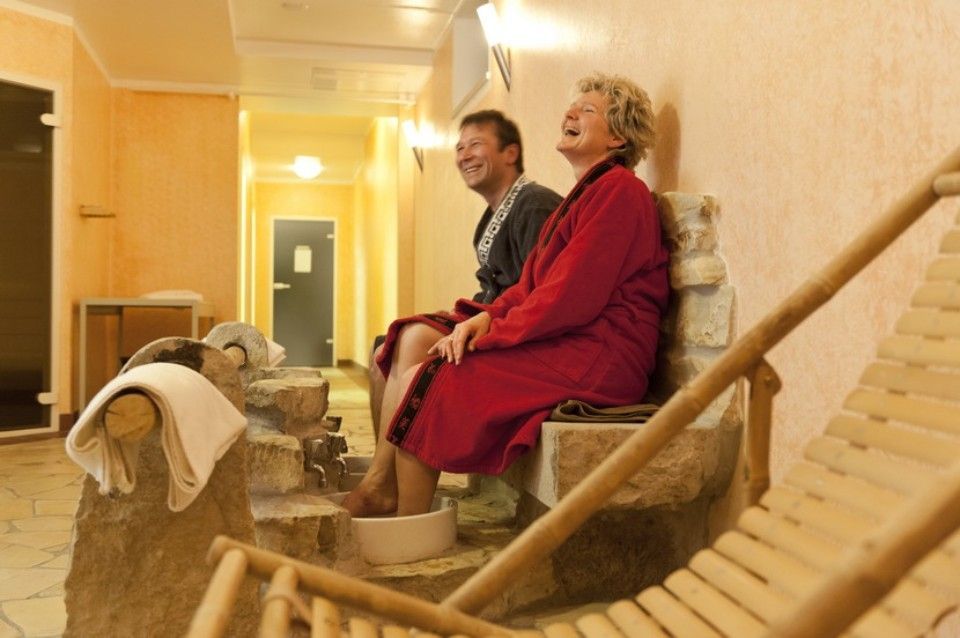 Personen in der Sauna im Landgasthof zum Wolfsberg