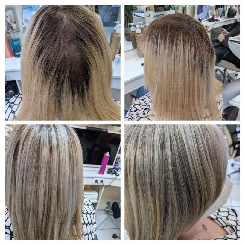 Bild Figaro Friseur Nürnberg Kolorierung Blond