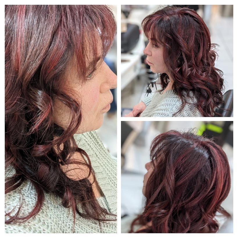 Bild Figaro Friseur Nürnberg Kolorierung Rot