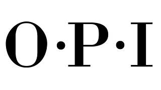 Un logotipo en blanco y negro de Opi sobre un fondo blanco.