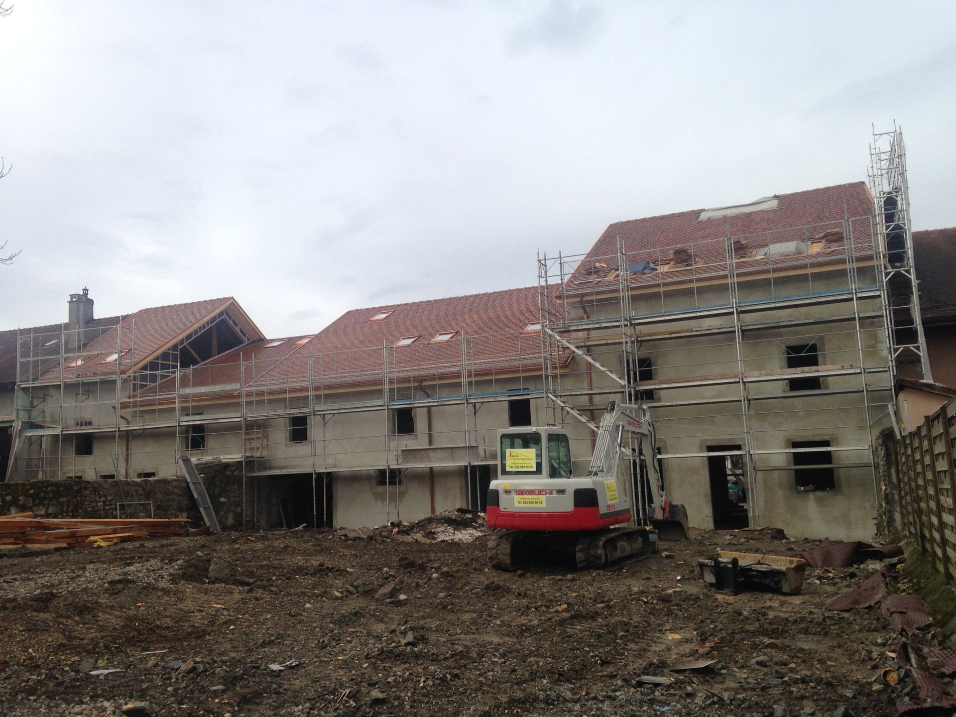 Rénovation de façade ferme - Ideal Constructions Suisse SA - Vésenaz
