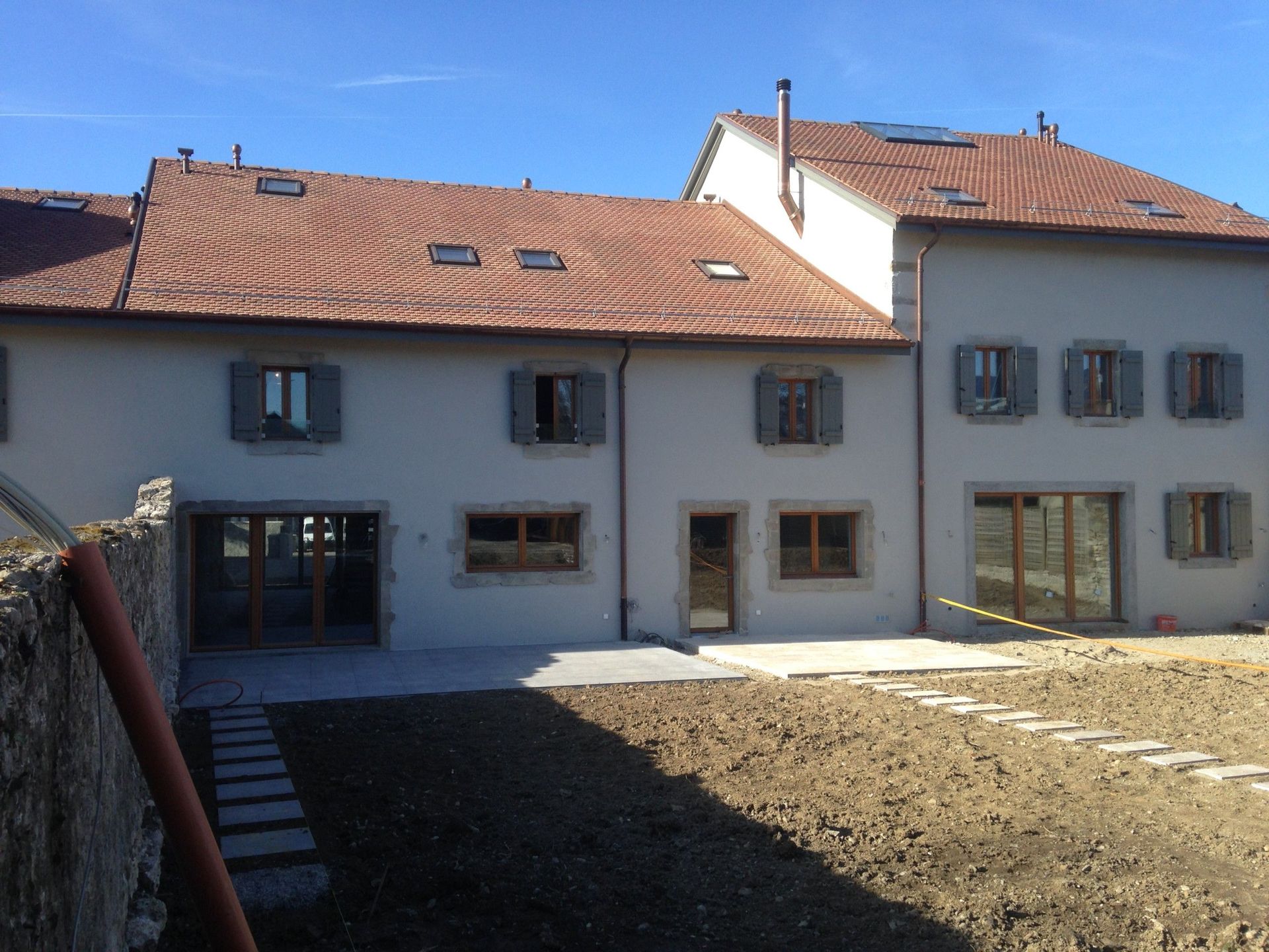 Rénovation ferme pour création de 4 villas - Ideal Constructions Suisse SA - Vésenaz
