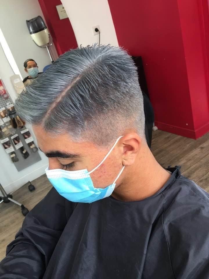 Gris après décoloration