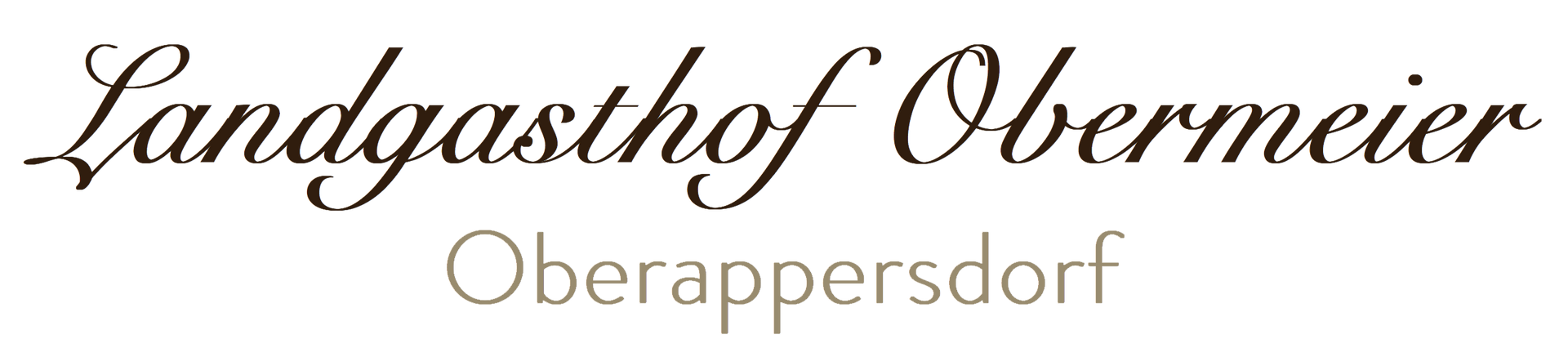 Logo Landgasthof Obermeier Oberappersdorf