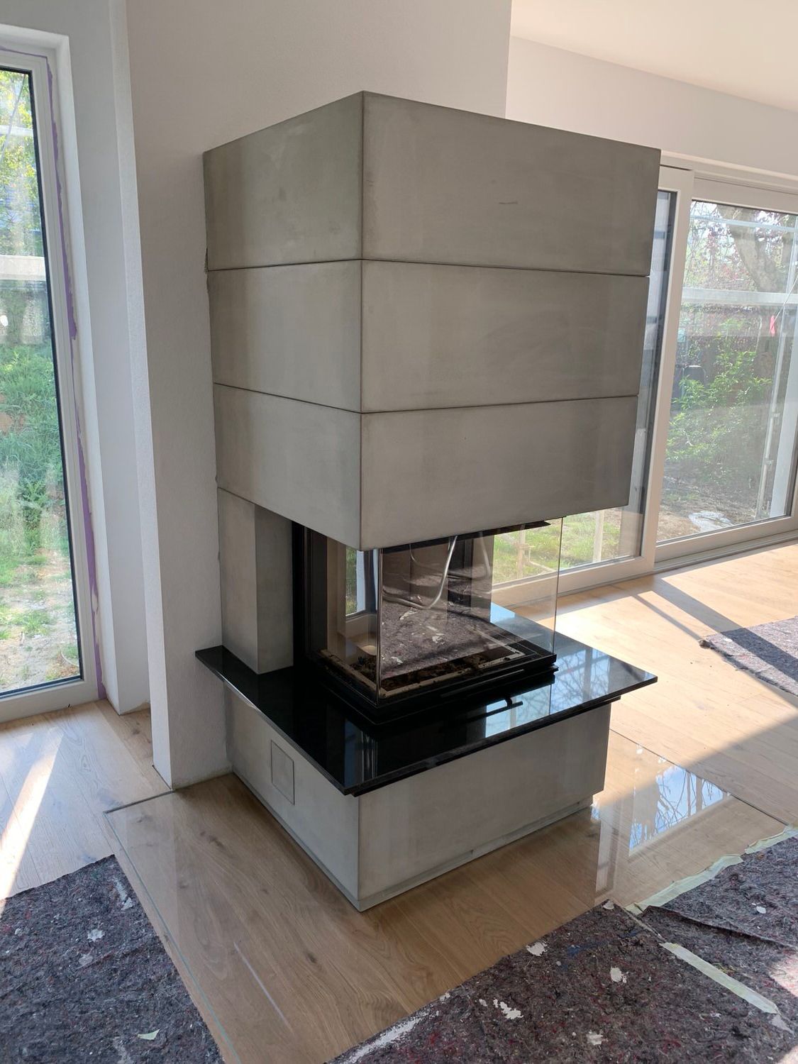 Kamin, Kleber Hausbau