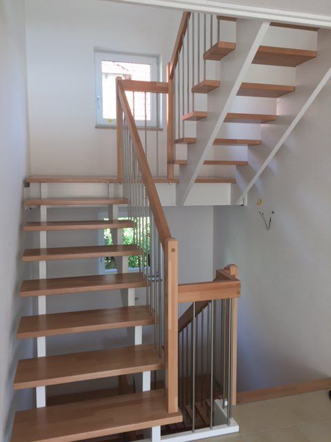 Holztreppe, Kleber Hausbau