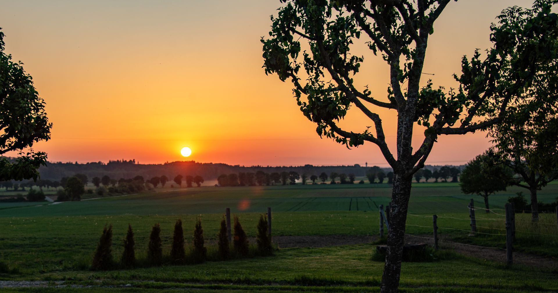 Sonnenuntergang Haus Sonnenblick