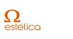 Símbolo Omega naranja encima de la palabra 