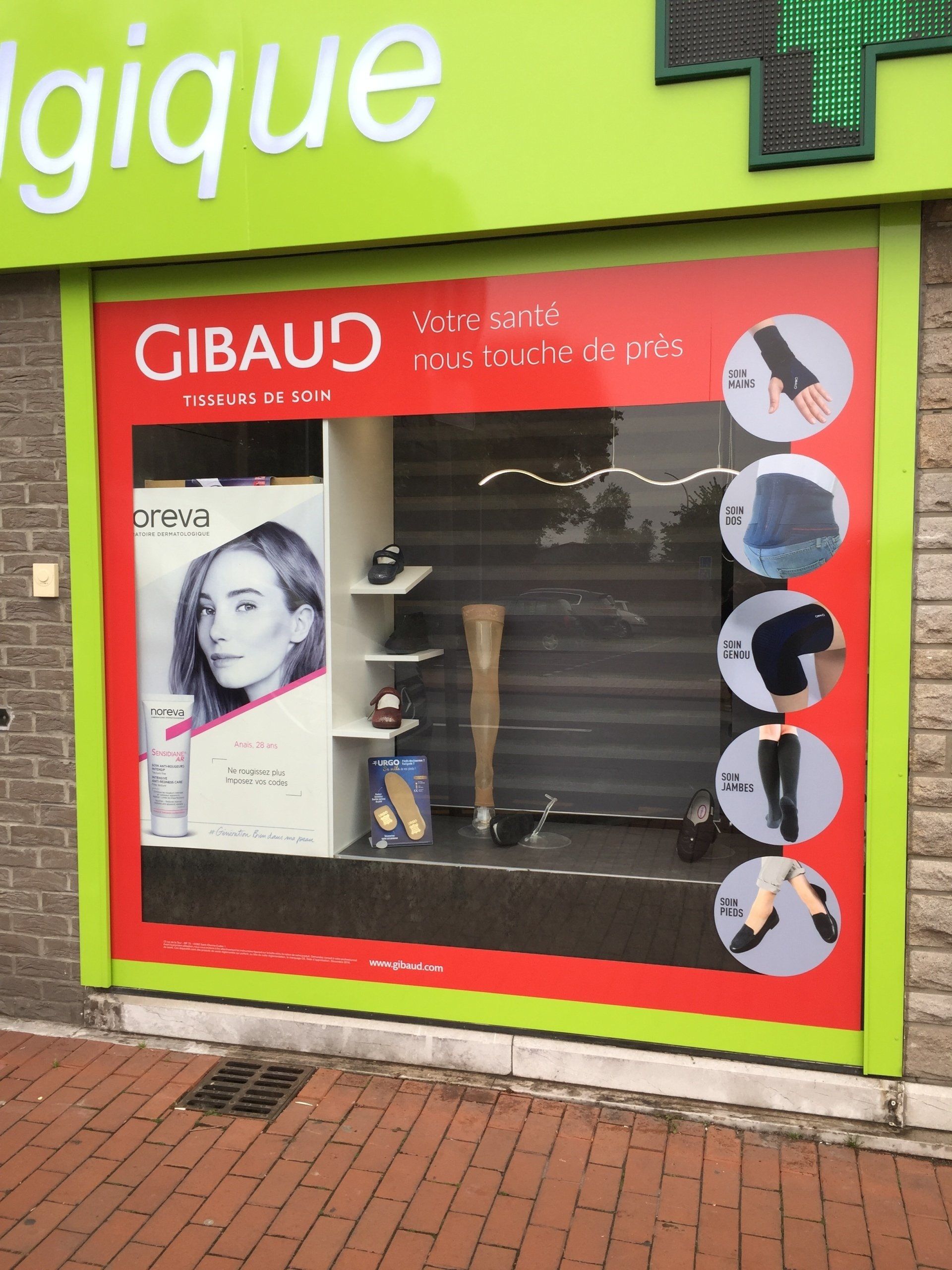 Vitrophanie, pharmacie, Lille