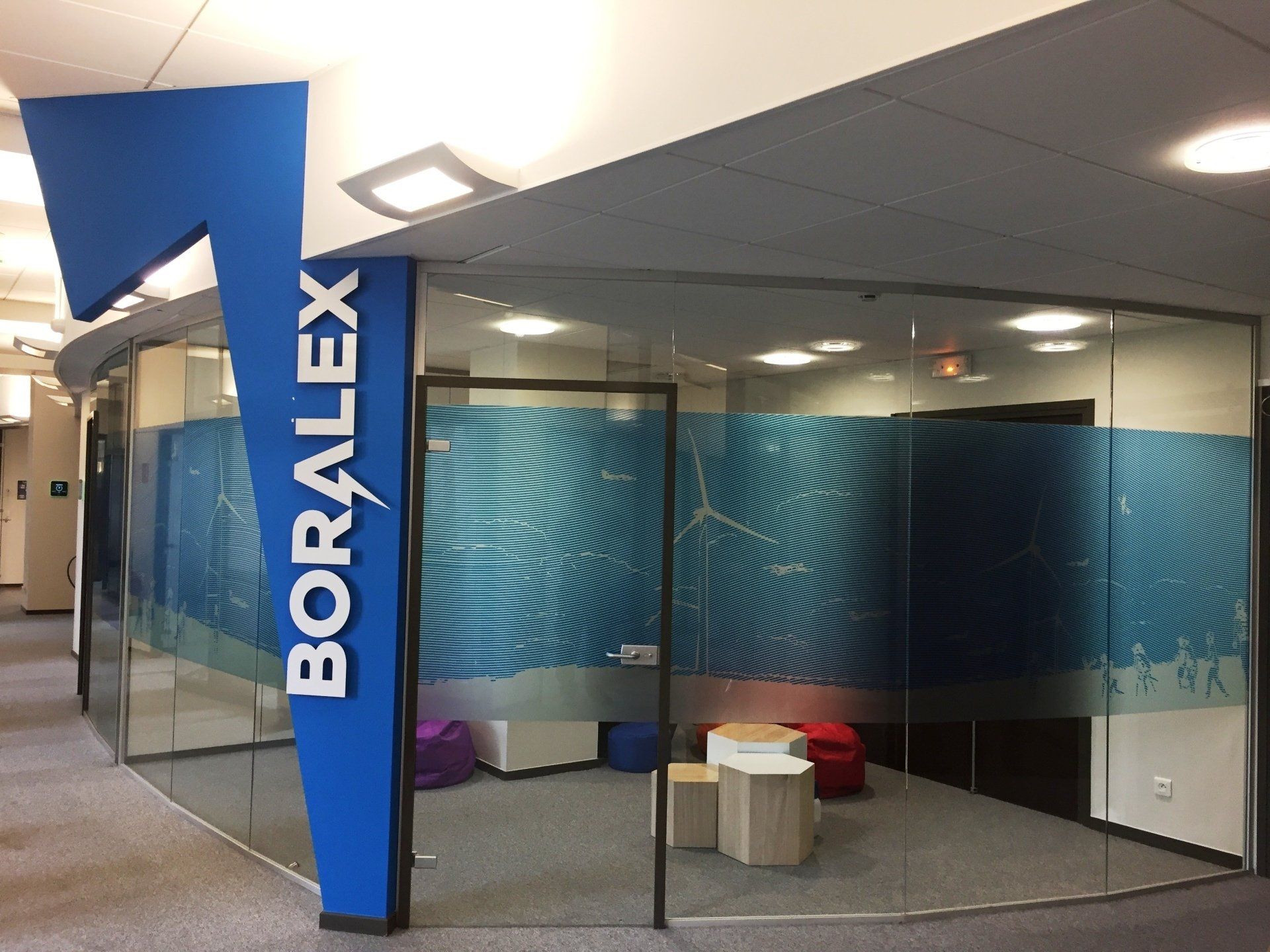 Vitrophanie, Boralex