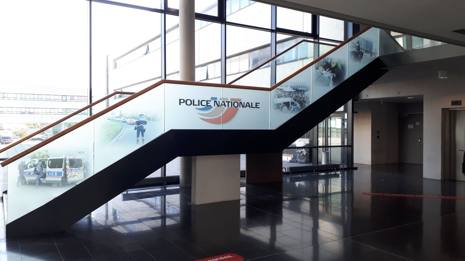 Vitrage déco, escalier