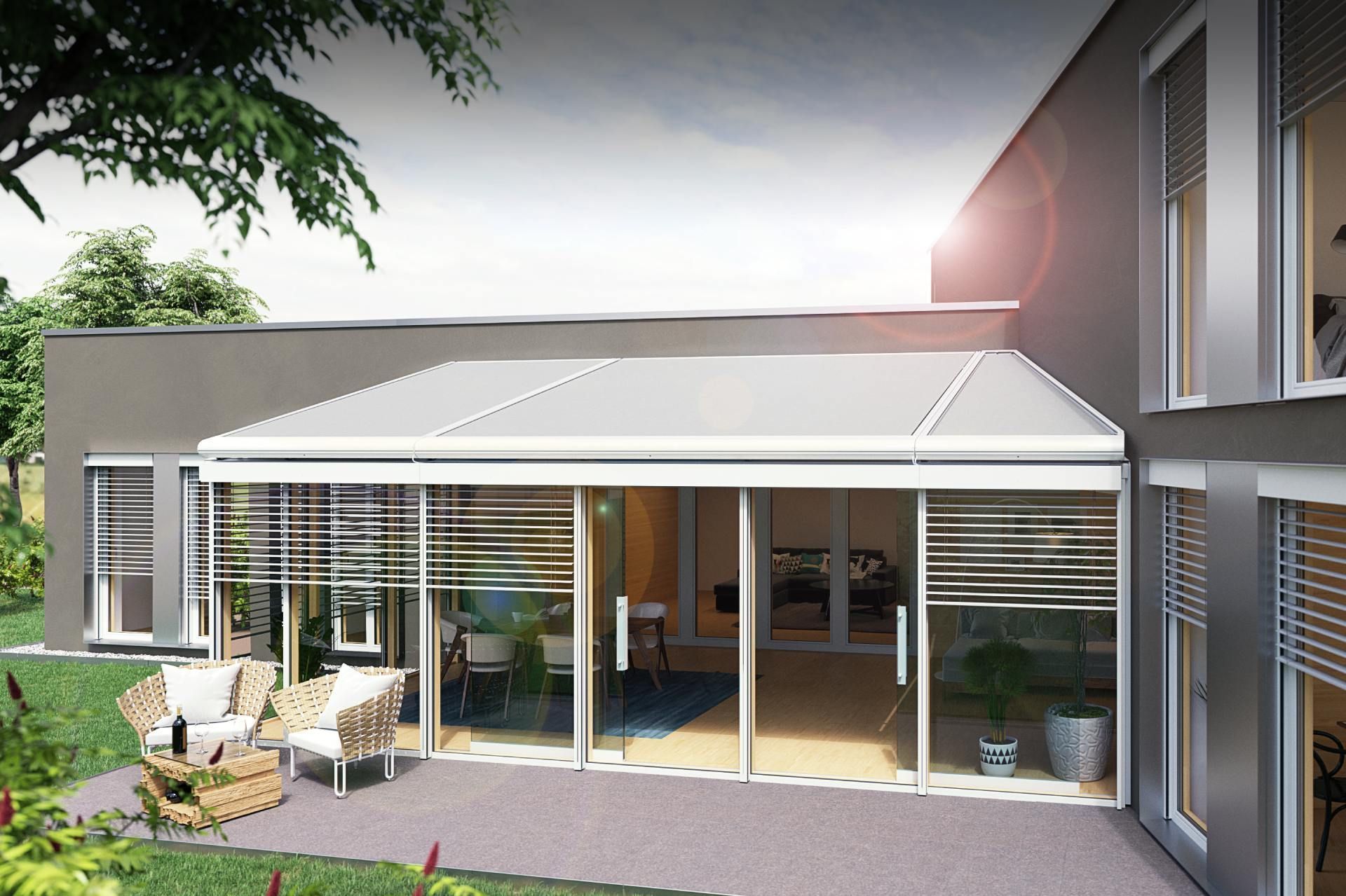 Sonnensegel über Pool