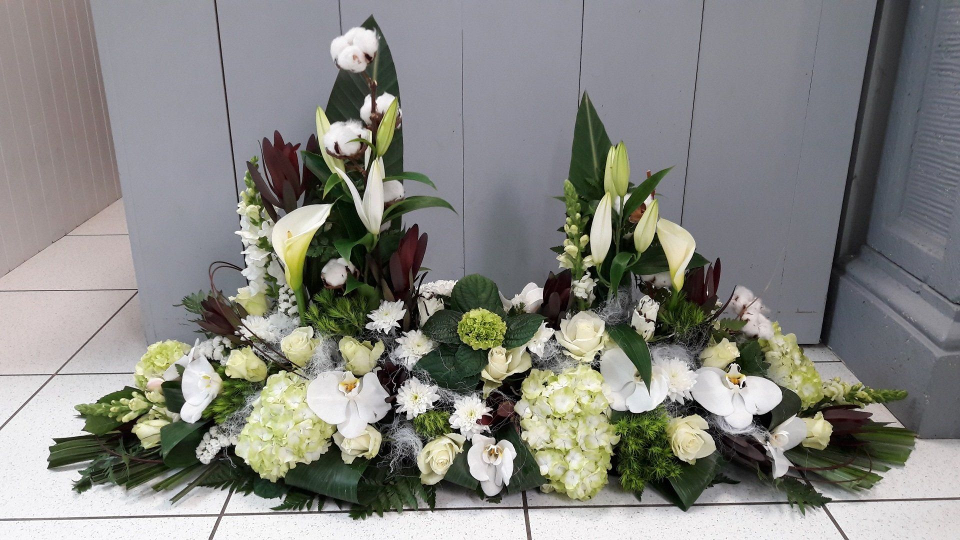 Composition florale pour décès