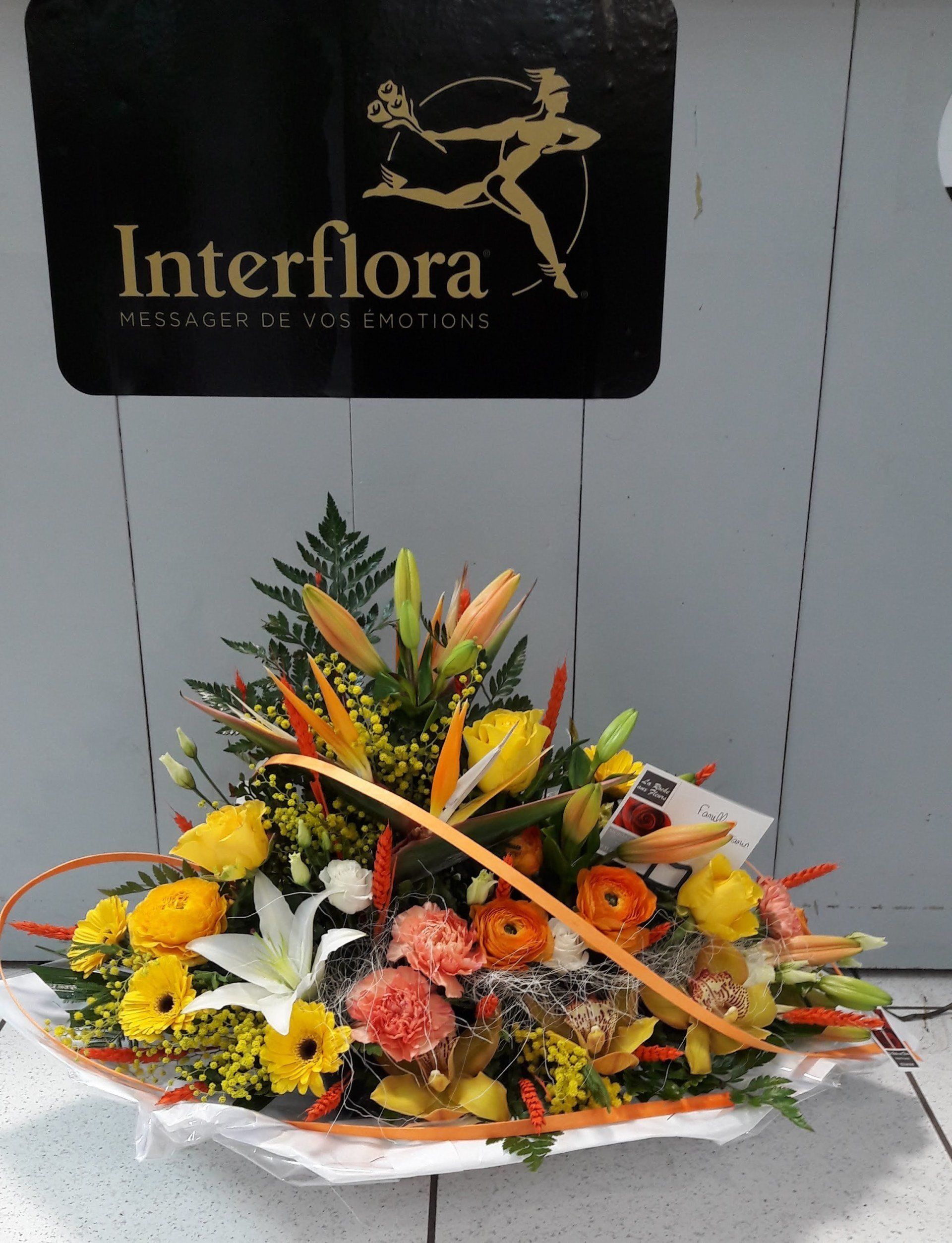 Composition florale pour deuil