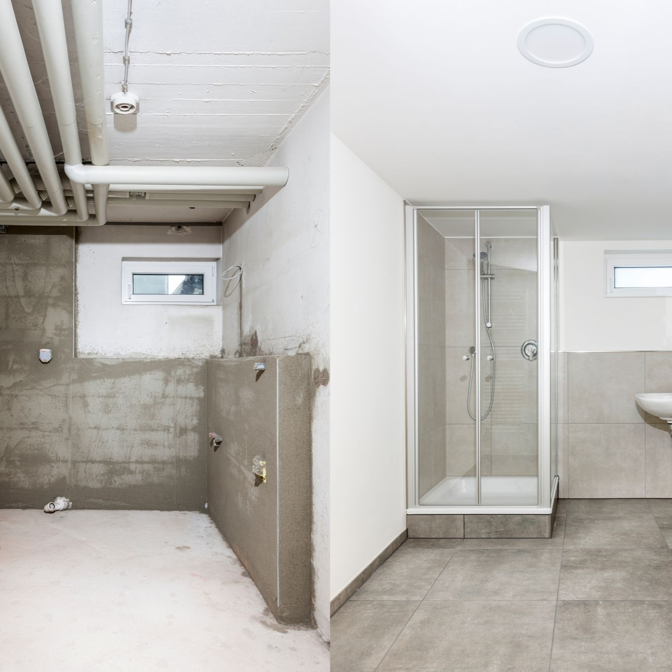 Une salle de bains avant et aprés sa rénovation