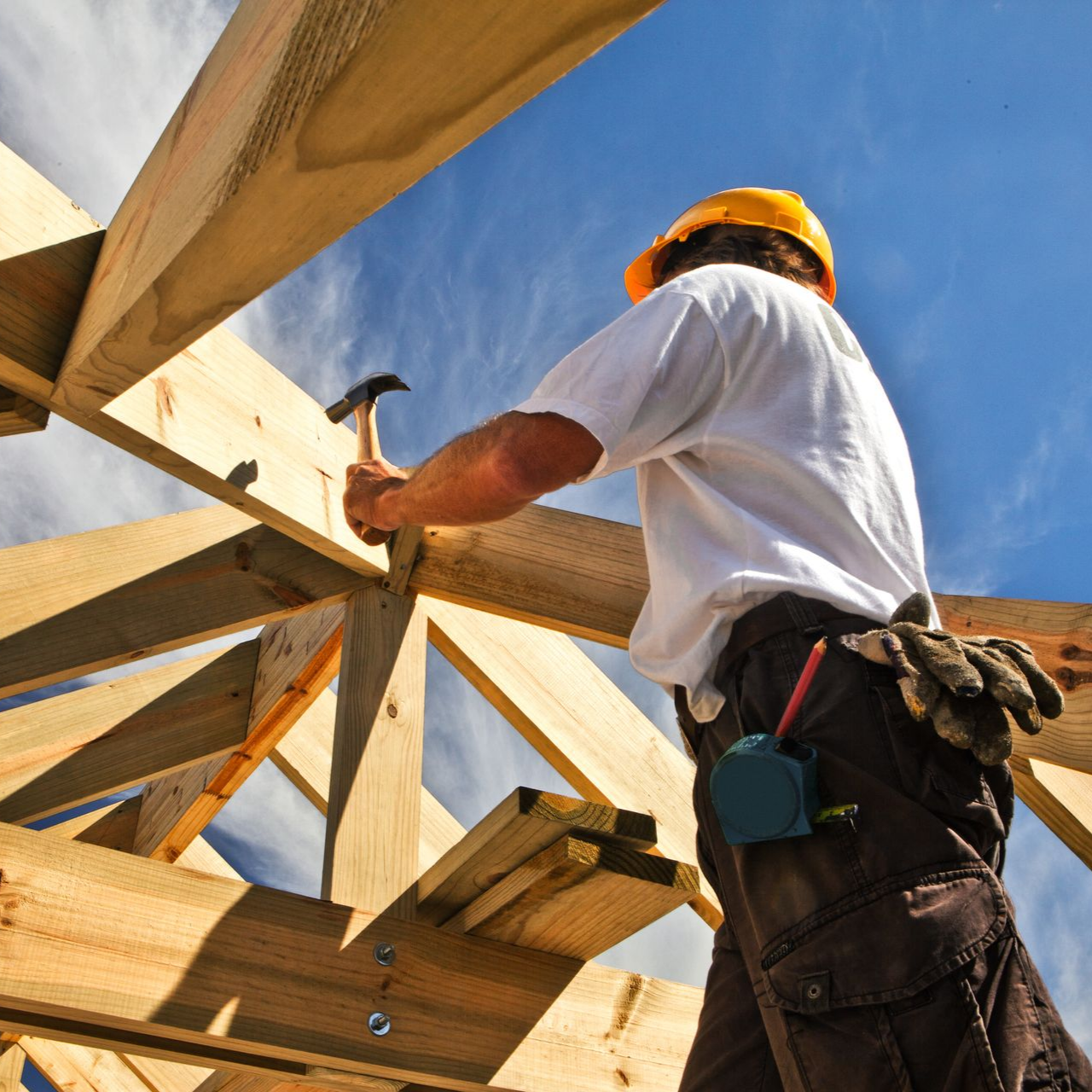 Pose d'une charpente traditionnelle