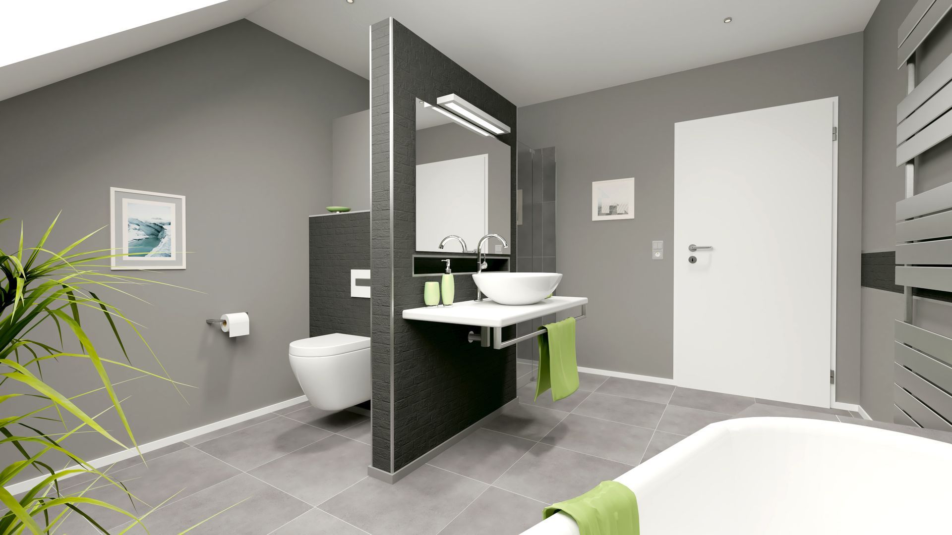 Une salle de bains accessible pour les personnes à mobilité réduite