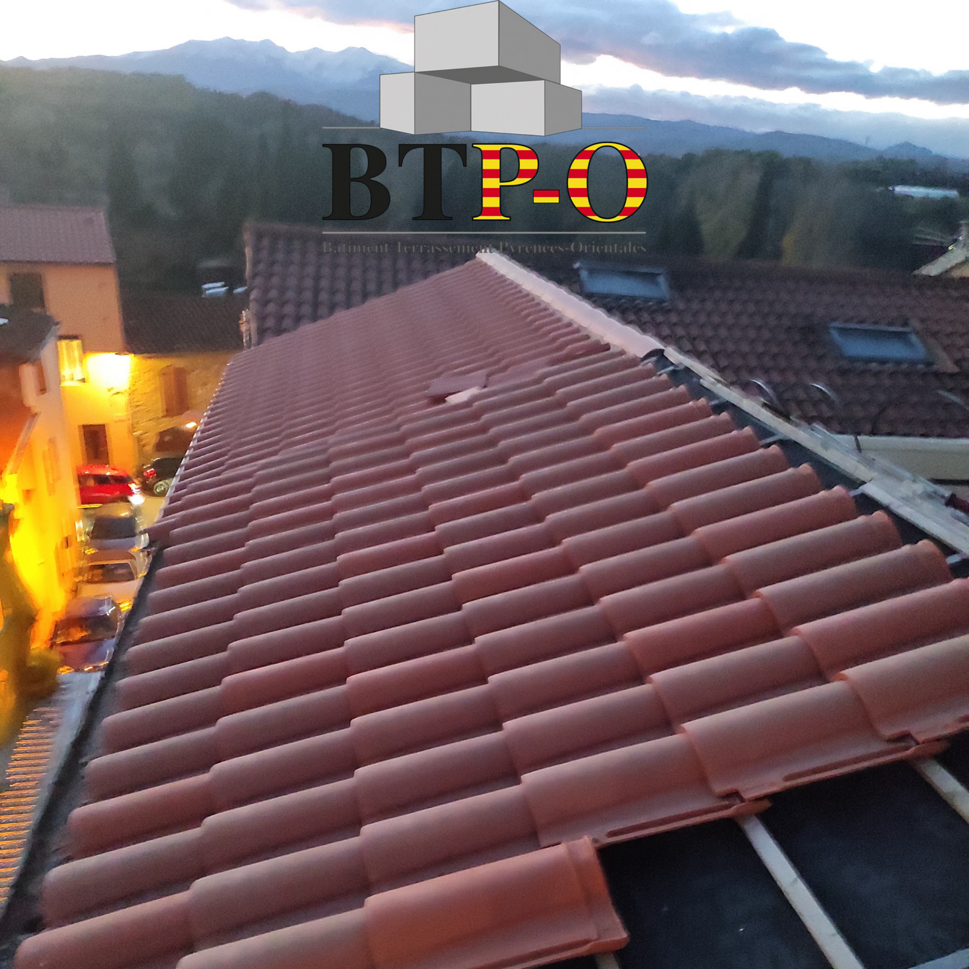 Une couverture en tuiles